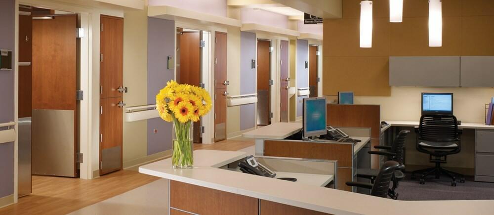 Markar continuous hinges in hospital doors